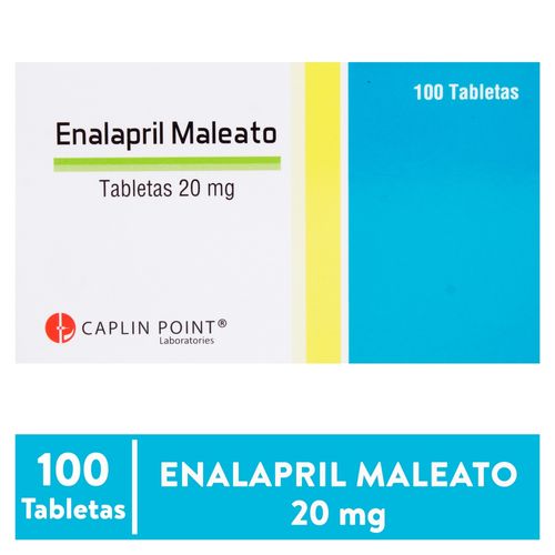 Enalapril 20 Mg Tab X 100 Tabletas