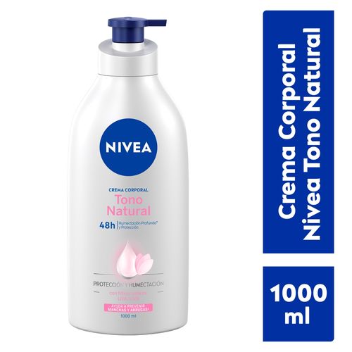 Crema corporal Nivea, aclarado natural -1000ml