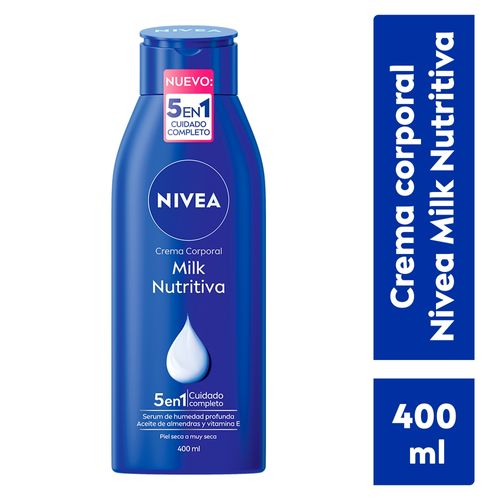 Crema Corporal Nivea Humectante Body Milk Nutritiva -400 ml