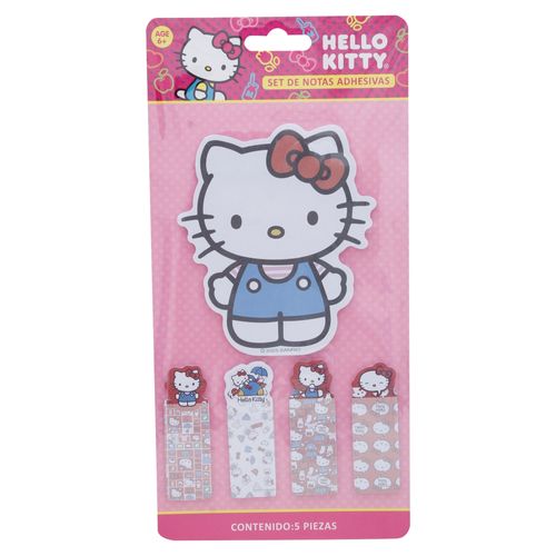 Notas adhesivas Hello Kitty diseño surtido - 5 Pzas