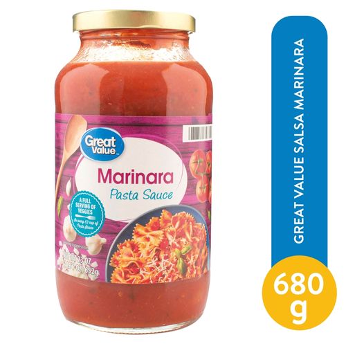 Salsa Great Value marinara - 680 g