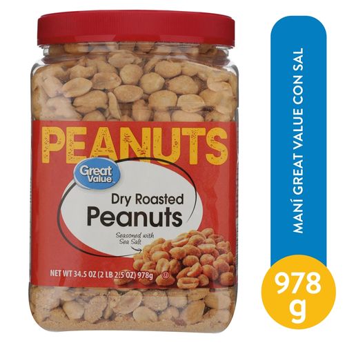 Maní Great Value Con Sal - 978 g