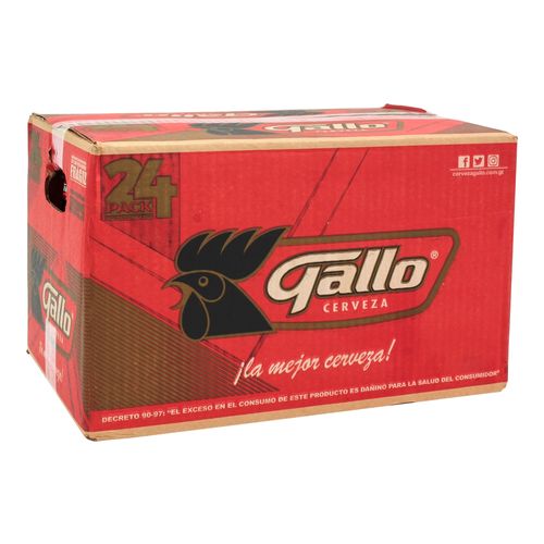 24 Pack Cerveza Gallo Botella - 355ml