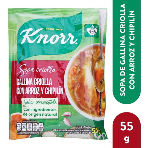 Sopa Knorr Gallina Arroz Chipilin - 55gr