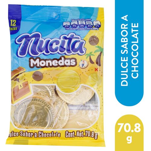 Chocolate Nucita nutresa moneda oro bolsa - 70.8 g