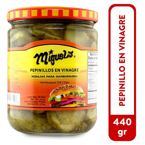 Pepinillos Miguels Hamburguesa - 440gr