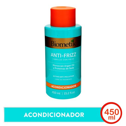 Acondicionador Biometik Anti Frizz Con Argán - 450ml