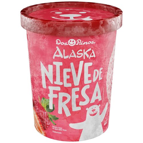 Helado Alaska Dos Pinos nieve de fresa - 600 g