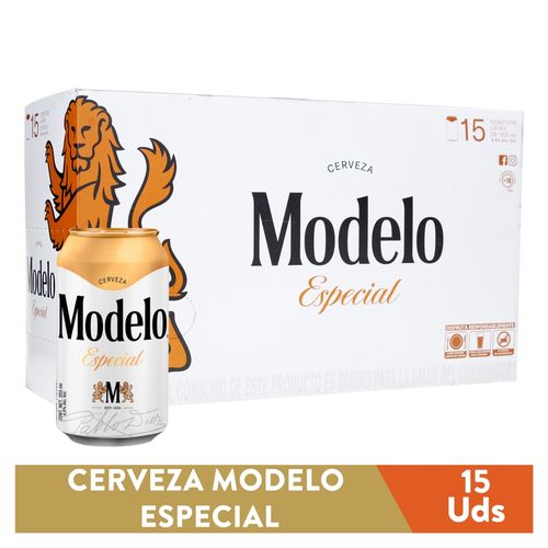 15 Pack Cerveza Modelo Especial Lata - 355ml