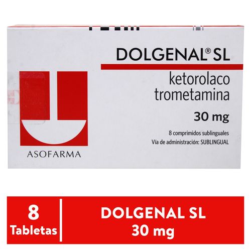 Dolgenal Sl Comprimidos 30Mg 8 Tabletaea