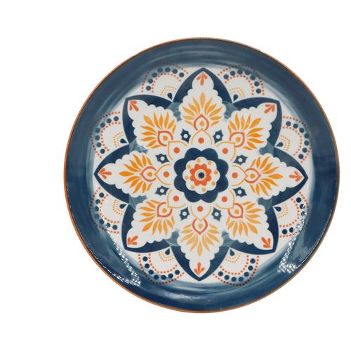 Hs Plato Plano Porcelana Decorado 7 5