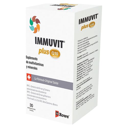 Immuvit plus Q10 caja 30 cápsulas - Precio indicado por caja