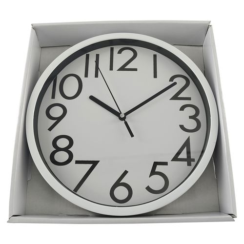 Reloj Mainstays color blanco -25 cm