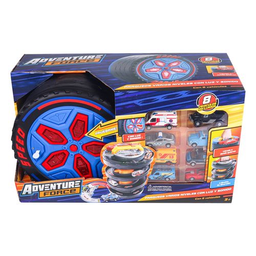 Parqueo Adventure Force con varios niveles luz y sonido
