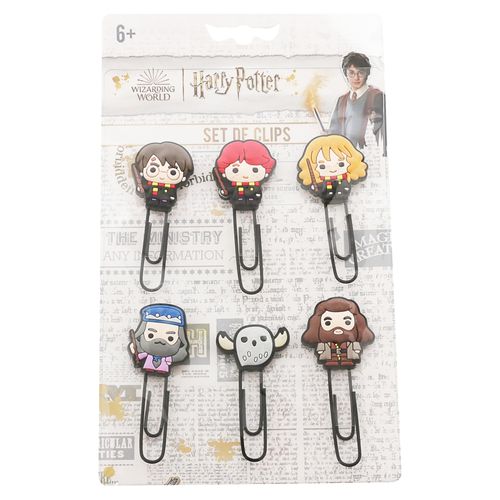 Clips Pen + Gear diseño harry potter - 6 Uds