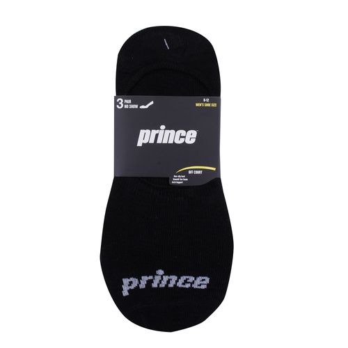 Prince No Show Liner Mens1 Black 3P