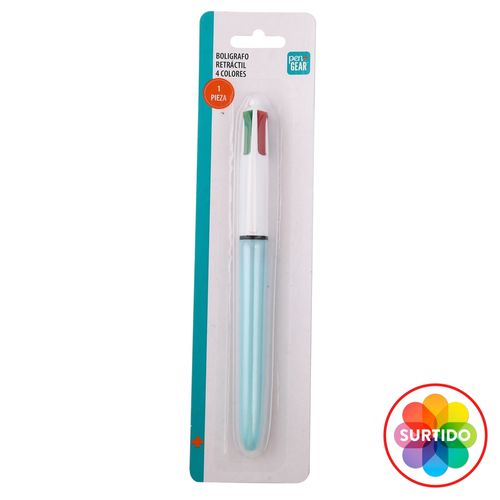 Bolígrafo retráctil Pen + Gear cuatro colores en uno