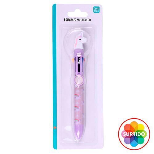 Bolígrafo Pen + Gear retráctil 6 colores en 1 diseños surtidos