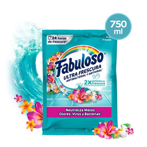 Limpiador Liq Fabuloso Sachet Mar 750 Ml