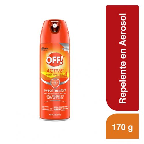 Repelente de Insectos OFF! Active en Aerosol 170 gr