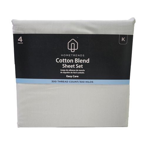Sabanas Hometrends 300 Hilos King Grey