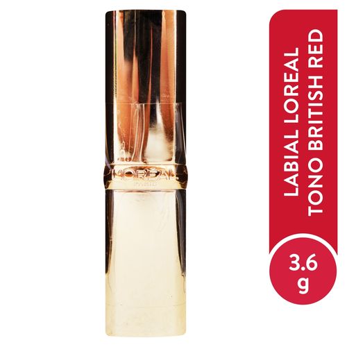 Labial L'Oréal Paris Color Riche Luminous British Red - 0.13oz
