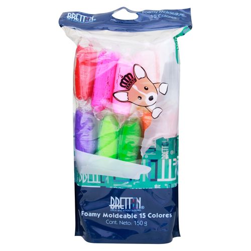 Foamy Barrilito moldeable mix 15 colores - 150 g