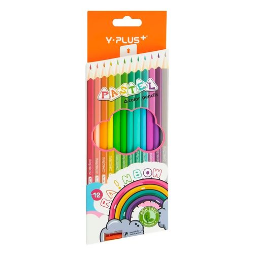 Crayón Y plus+ de colores pastel - 12 Uds