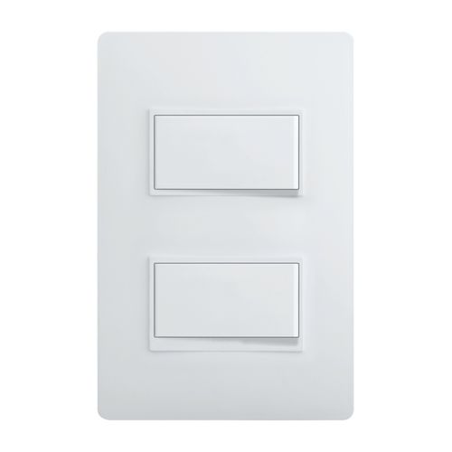 Switch Luzica Doble Blanco 15 Amp Pu5200