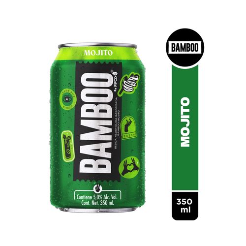 Bebida Alcoholica Saborizada Bamboo Mojito lata 350ml
