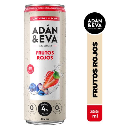 Bebida alcohólica Adan Y Eva Frutos Rojos Lata - 355ml