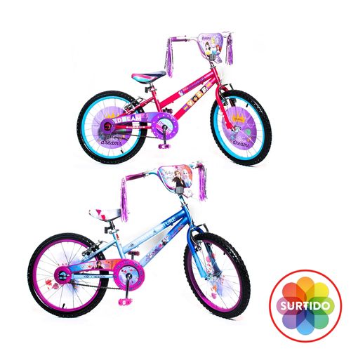 Bicicleta Disney Minnie Para Niña Neumático R20, De 7A10 Años