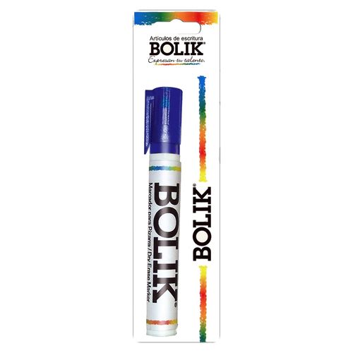 Marcador Bolik recargable para pizarra color azul