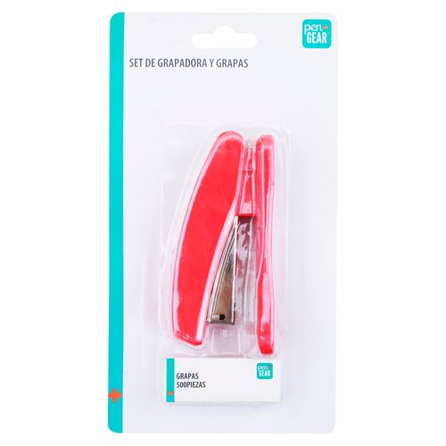 Grapadora Pen + Gear con grapas - 2 Pzas