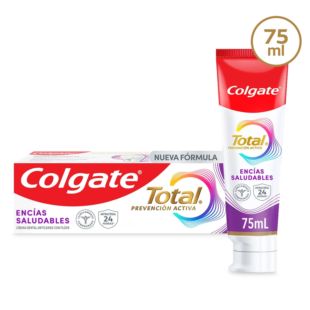 Imagen de Pasta Dental Colgate Total Encías Reforzadas Prevención Activa -75 ml