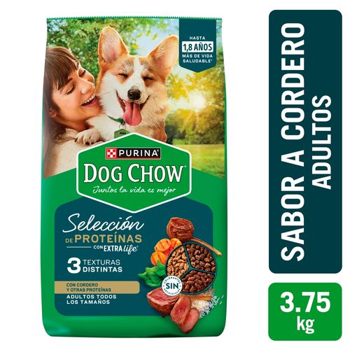 Comida para Perros Purina Dog Chow Selección Proteína Cordero - 3.75 kg