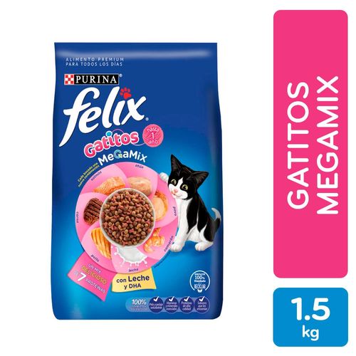 Alimento Gato Gatito Purina Felix Kitten Megamix - 1.5 kg