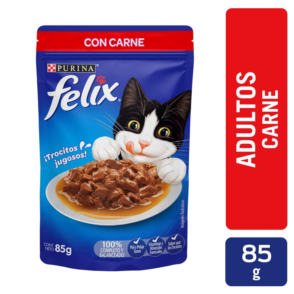 Comida Húmeda Para Gatos MjAMjAM - Ternera Con Zanahorias, Sin Cereales, Pack De 6 Latas 185 G