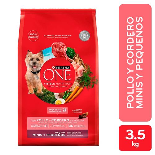 Alimento Perro Adulto Purina One Cordero Minis y Pequeños - 3.5 kg