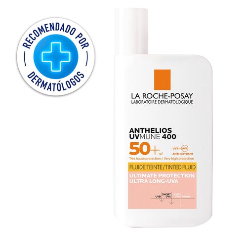 Protector solar facial La Roche Posay anthelios UV MUNE con color FPS 50 - 50 ml