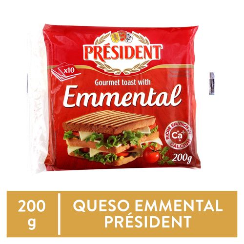 Queso President emmental rebanado - 200 g