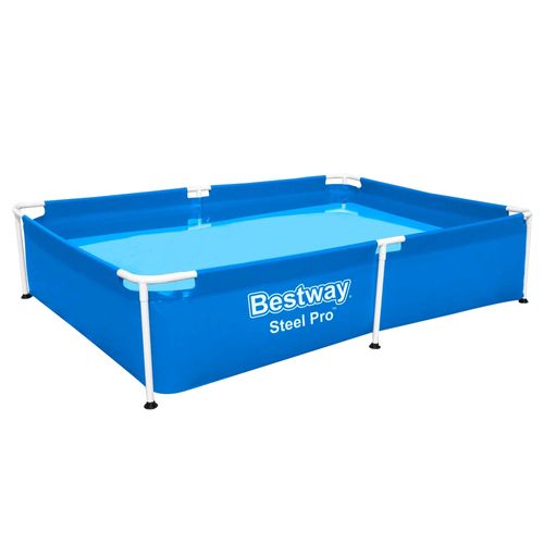 Piscina de marco Estructural Besway, Forma Rectangular Color azul