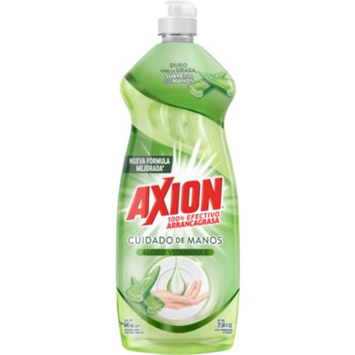Lavaplatos Líquido Axion Toque De Crema Aloe Y Con Vitamina E, Arrancagrasa - 640ml