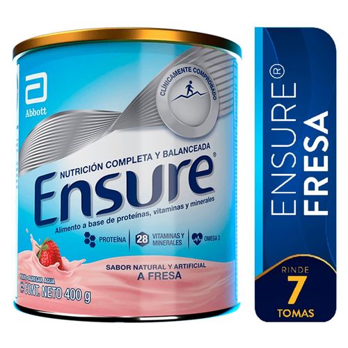 Complemento Ensure sabor fresa - 400 g