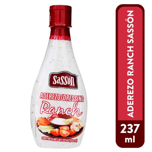 Aderezo Sasson ranch frasco - 237 g