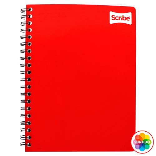 Cuaderno Scribe clásico de resortes con rayas - 100 hojas