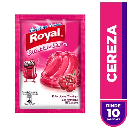 Gelatina En Polvo Royal Sabor A Cereza Sobre - 80 g