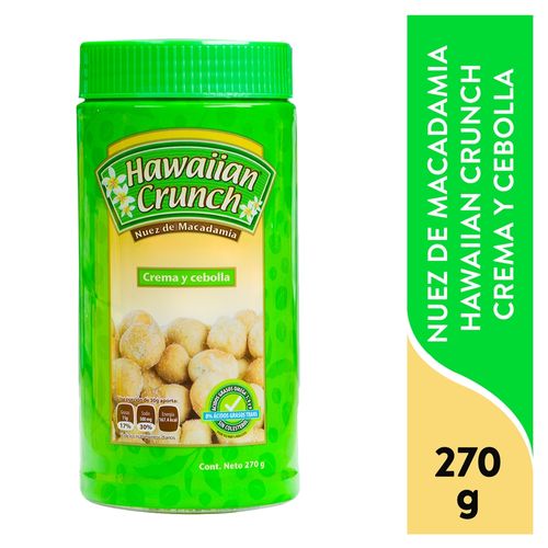 Nuez De Macadamia Hawaiian Crunch Crema y Cebolla - 270 g