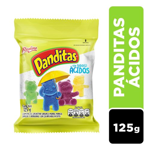 Gomitas Ricolino Panditas Acidos - 125 g