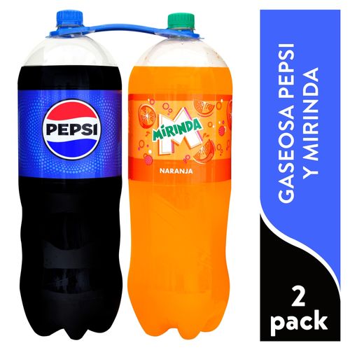 2 Pack Gaseosa Pepsi Y Mirinda - 6000ml